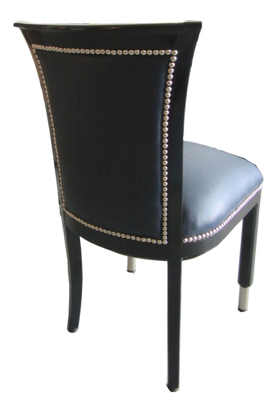 Four American Art Deco Streamline Side Chairs